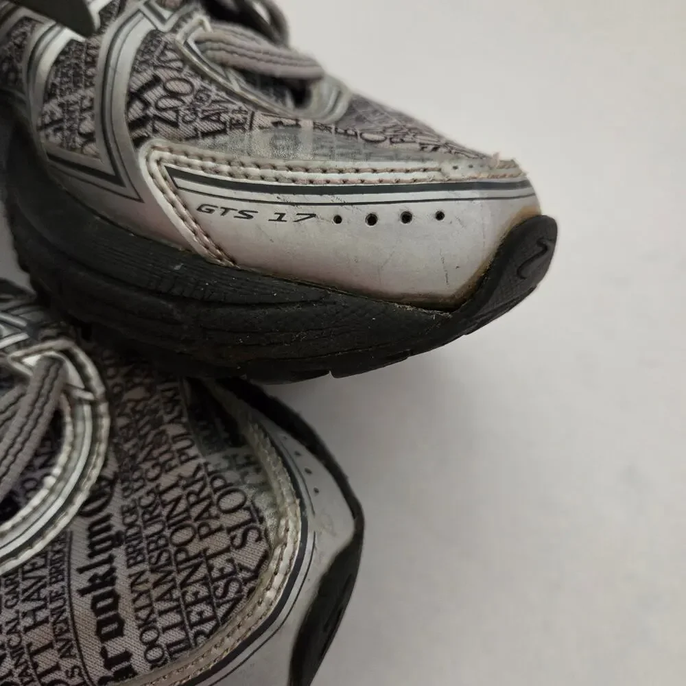 Brooks Adrenaline GTS 17 Gray Lady NYC Limited Edition Running Sneakers Sz 7
